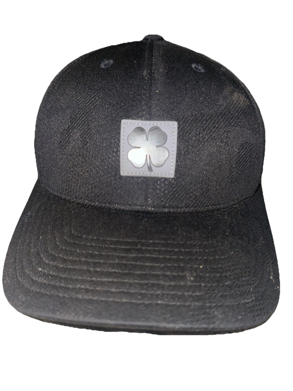 Black Clover Black Cap S M Live Lucky Flex Fit Golf Hat